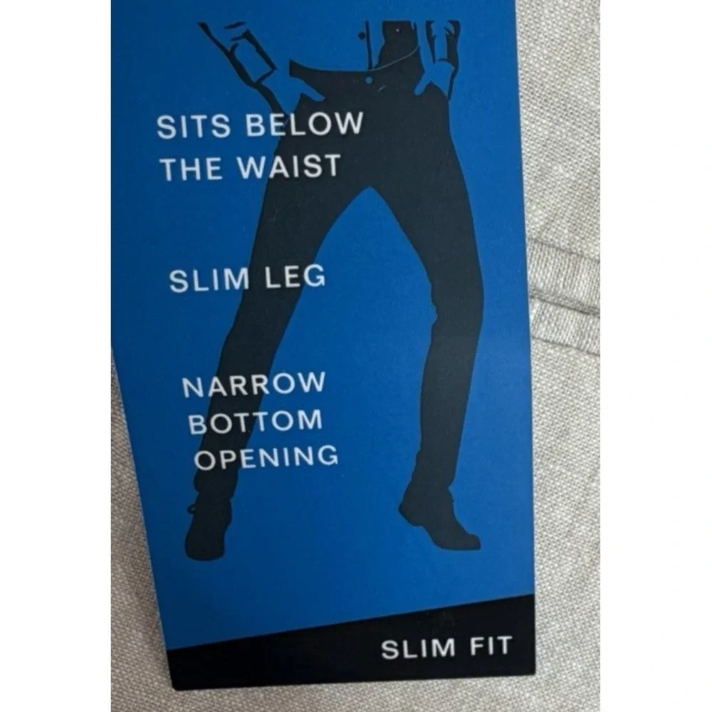 NWT Perry Ellis‎ Portfolio Men's Slim Fit Pants Sz 36x32 Natural Linen Blend $95